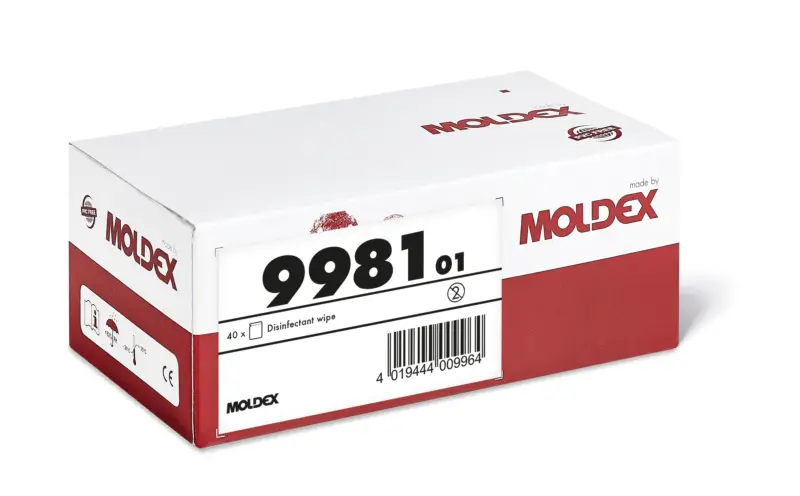 Moldex DESINFECTERENDE REINIGINGSDOEKJES 40ST - Afbeelding 2