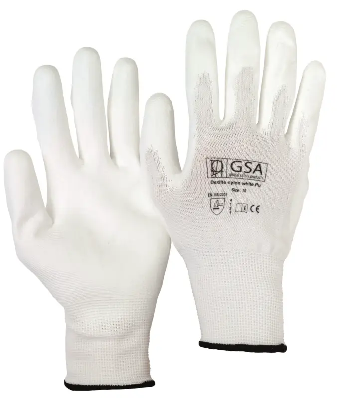 HANDSCHOEN DEXLITE WHITE PU